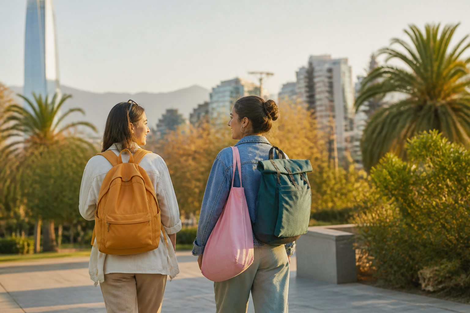 Personas con bolsos sin marcas
